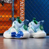 Toddler Kids Unisex Breathable Velcro Thick-soled Anti-collision Sneaker Basketball Shoes