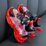 Toddler Kids Unisex Mesh Breathable Thick-soled Spider Sneaker Running Shoes
