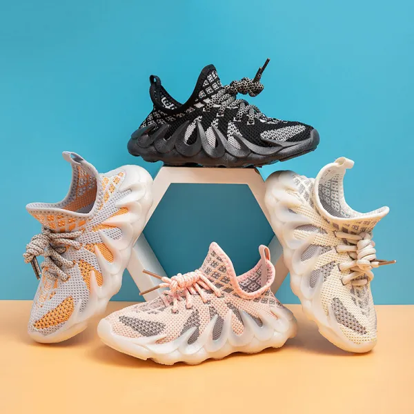 Toddler Kids Unisex Mesh Breathable Yeezy Sport Sneaker Running Shoes