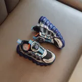 Toddler Kids Unisex Breathable Rotary Buttons Soft Flats Sneakers