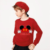 Boys Clothing Top Vests T-shirts Sweaters Cartoon Mouse Say Hello Boy Tops