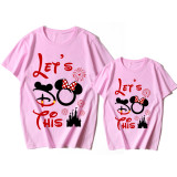 Mommy and Me Matching Clothing Top Cartoon Mice Let's Do This Family T-shirts