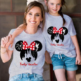 Mommy and Me Matching Clothing Top Cartoon Mice Castle Family T-shirts