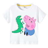 Boys Clothing Top Vests T-shirts Sweaters Cartoon Piggy With Dinosaur Boy Tops