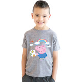 Boys Clothing Top Vests T-shirts Sweaters Cartoon Piggy Rainbow Boy Tops