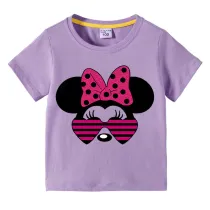 Girls Multicolor Clothing Top Cartoon Mouse Family T-shirts