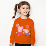 Kids Clothing Top For Boys And Girls Cartoon Pig With Balloons Family Sweaters
