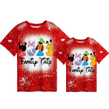 Mommy and Me Matching Clothing Top Cartoon Mice 2023 Family Trip Tie Dyed Family T-shirts
