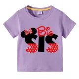 Kids Clothing Top For Boys And Girls Cartoon Mice Slogan Family T-shirts