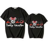 Mommy and Me Matching Clothing Top Cartoon Mice 2023 Family Vacation Family T-shirts