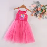 Girls Puffy Slip Name Custom Birthday Celebration Cartoon Piggy Tutu Dress