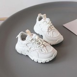 Toddler Kids Unisex Mesh Breathable Non-slip Lace-up Sneakers Shoes