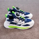 Toddler Kids Unisex Mesh Breathable Rotary Buttons Sneaker Running Shoes