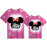 Mommy and Me Matching Clothing Top Cartoon Mice Wonder Cruise Tie Dyed Family T-shirts