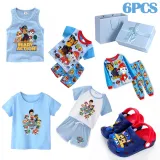 Boy Birthday Puppy Dog Slipper Sleepwear Tops Birthday Gift Set With Gift Box