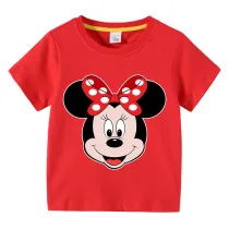 Girls Multicolor Clothing Top Cartoon Mouse Head Family T-shirts
