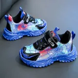 Toddler Kids Unisex Mesh Breathable Thick-soled Spider Sneaker Running Shoes