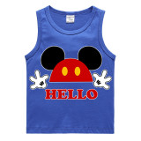 Boys Clothing Top Vests T-shirts Sweaters Cartoon Mouse Say Hello Boy Tops