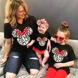 Mommy and Me Matching Clothing Top Cartoon Mice Print Family T-shirts