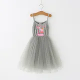 Girls Birthday Dress Puffy Slip Name Custom Birthday Celebration Cartoon Piggy Tutu Dress