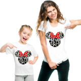 Mommy and Me Matching Clothing Top Cartoon Mice Print Family T-shirts