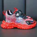 Toddler Kids Unisex Mesh Breathable Thick-soled Spider Sneaker Running Shoes