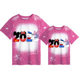 Mommy and Me Matching Clothing Top Cartoon Mice 2023 Tie Dyed Family T-shirts