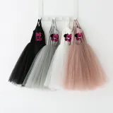 Girls Multicolor Puffy Slip Cartoon Mouse With Heart Love Tutu Dress
