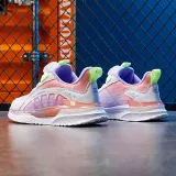 Toddler Kids Unisex Mesh Breathable Rotary Buttons Gradient Color Sneaker Running Shoes