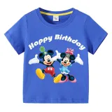 Kids Clothing Top Birthday Celebration For Boys And Girls Cartoon Mice Family T-shirts