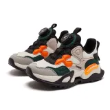 Toddler Kids Unisex Rotary Buttons Non-slip Thick-soled Sneaker Running Shoes