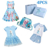 Girls Birthday Princess Dress Bag Sleepwear Accessories Birthday Gift Set With Gift Box