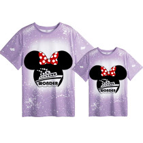 Mommy and Me Matching Clothing Top Cartoon Mice Wonder Cruise Tie Dyed Family T-shirts