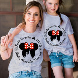 Mommy and Me Matching Clothing Top Cartoon Mice Family Vacation 2023 Making Memories Together Family T-shirts