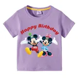 Kids Clothing Top Birthday Celebration For Boys And Girls Cartoon Mice Family T-shirts