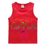 Boys Clothing Top Vests T-shirts Sweaters Rainbow Cartoon Mouse Boy Tops