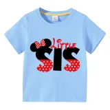 Kids Clothing Top For Boys And Girls Cartoon Mice Slogan Family T-shirts