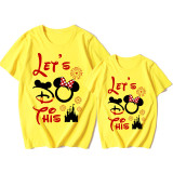 Mommy and Me Matching Clothing Top Cartoon Mice Let's Do This Family T-shirts