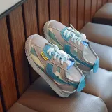 Toddler Kids Unisex Non-slip Round Toe Soft Thick-soled Sneakers