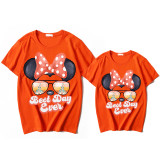 Mommy and Me Matching Clothing Top Cartoon Mice Castle Sunglass Family T-shirts