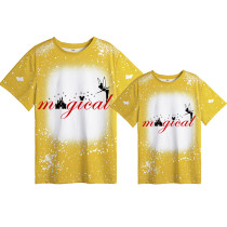 Mommy and Me Matching Clothing Top Cartoon Mice Magical Angel Tie Dyed Family T-shirts