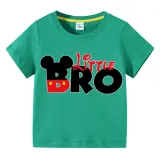 Kids Clothing Top For Boys And Girls Cartoon Mice Slogan Family T-shirts