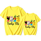Mommy and Me Matching Clothing Top Cartoon Mice 2023 Family Trip Family T-shirts