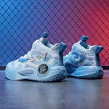 Toddler Kids Unisex Breathable Rotary Buttons High Top Thick-soled Basketball Sneaker Shoes