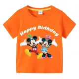 Kids Clothing Top Birthday Celebration For Boys And Girls Cartoon Mice Family T-shirts