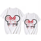 Mommy and Me Matching Clothing Top Cartoon Mice Head 2023 Family T-shirts