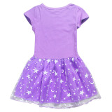 Toddler Girl Short Sleeve Mesh Tutu Casual Dress