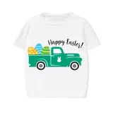 Easter Family Matching Pajamas Exclusive Design Happy Easter Car White Pajamas Set