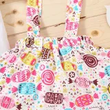 Baby Girls Happy Easter Bunny T-shirts Candy Floral Backless Dress