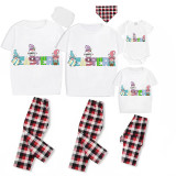Easter Family Matching Pajamas Exclusive Design Happy Easter Gnomies White Pajamas Set